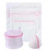 IGNPION 5 Set Fine Mesh Zippered Lingerie Wash Bag Laundry Nets for Clothes, Underwear, Delicates, Bras, Socks